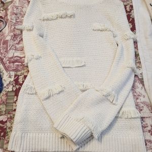Loft Sweater with Tassels, Size XS